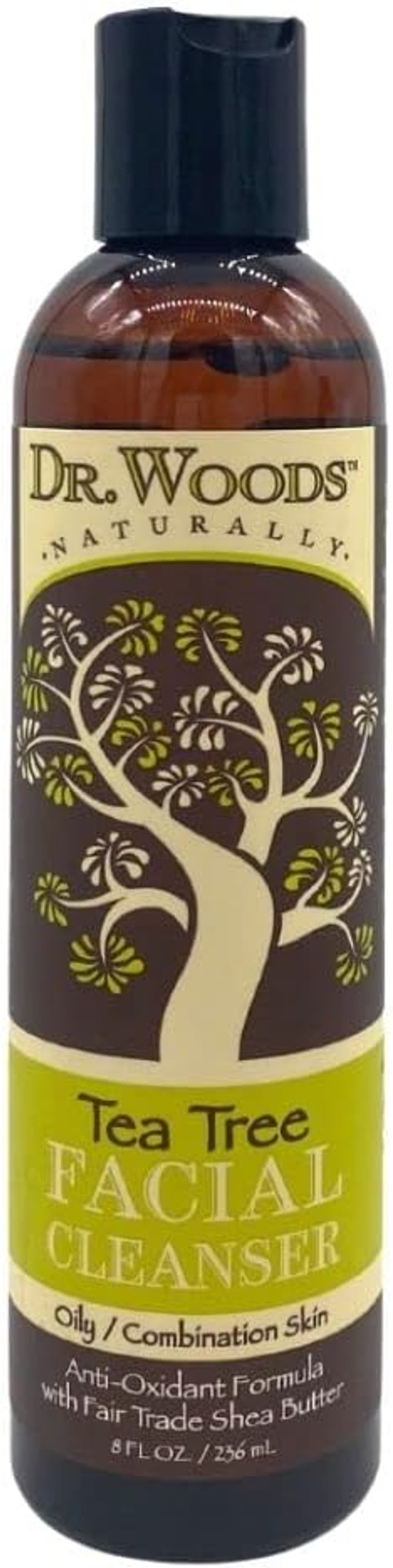 Dr. Woods Shea Vision Tea Tree Liquid Facial Cleanser With Organic Shea Butter, 8 Ounce