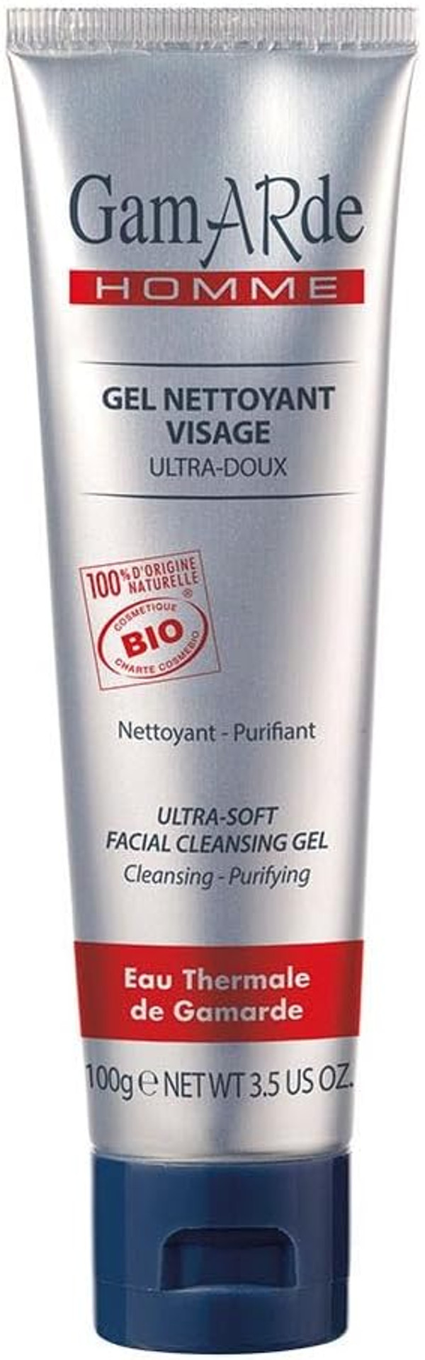Gamarde Men's Ultra Soft Facial Cleansing Gel 100 g Bio 1 Unit 300 g