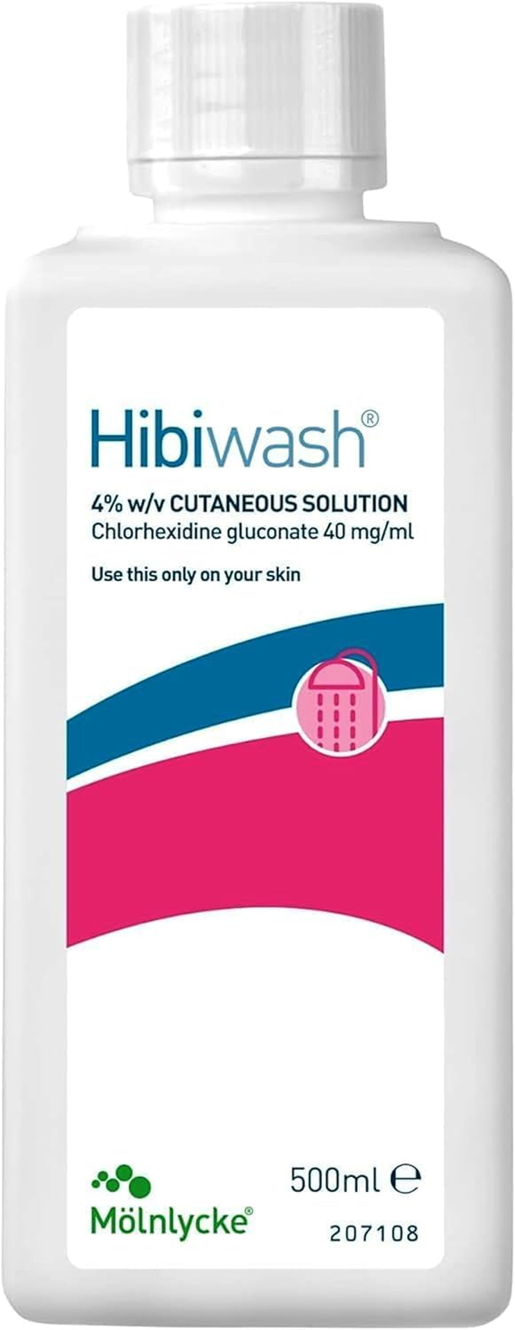 HiBiScrub Antibacterial Skin Cleanser 500 ml (Pack of 2)