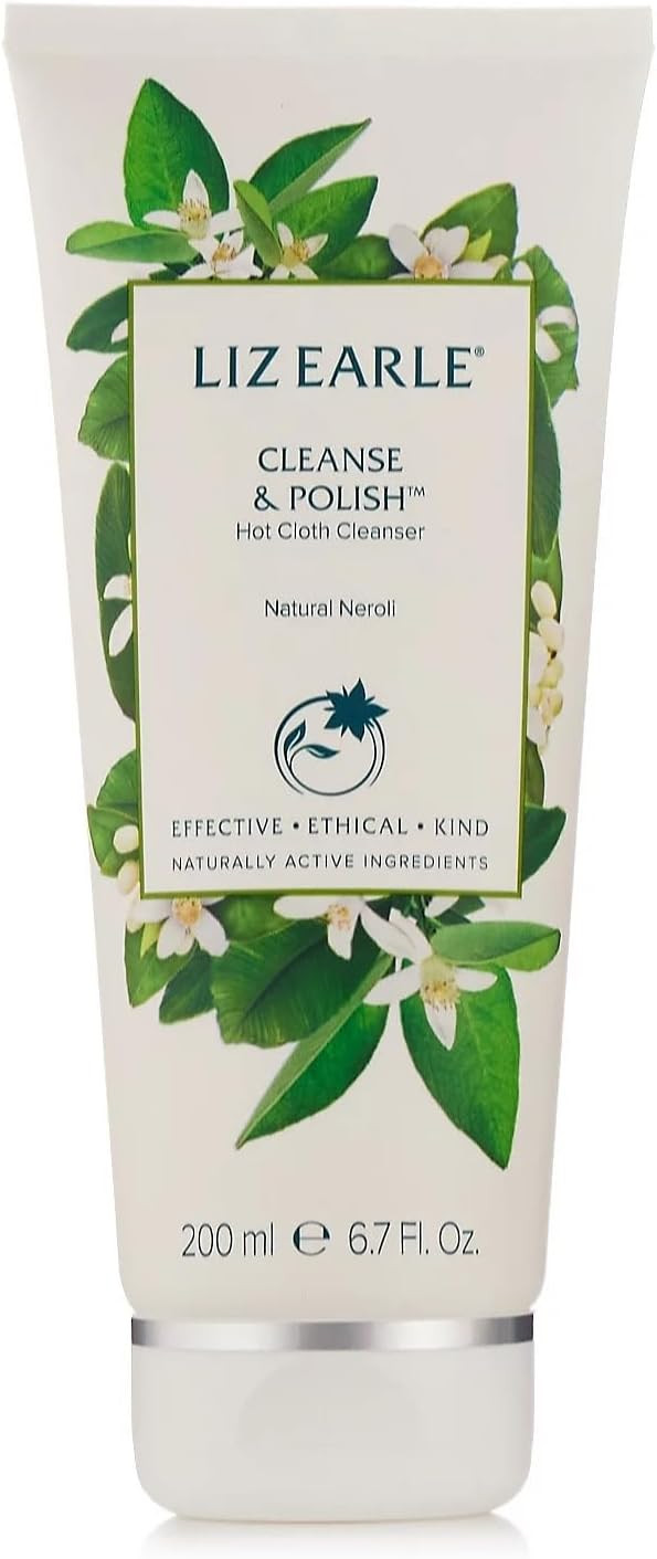 Liz Earle Cleanse & Polish Hot Cloth Cleanser 200mL - Natural Neroli Scent - Cleansing & Exfoliating - Face - Cream Cleanser