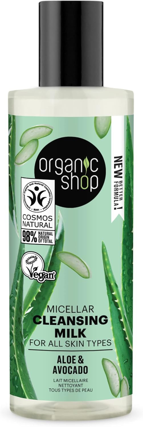 Organic Shop Avocado and Aloe Skincare Micellar Cleansing Milk, 150 ml