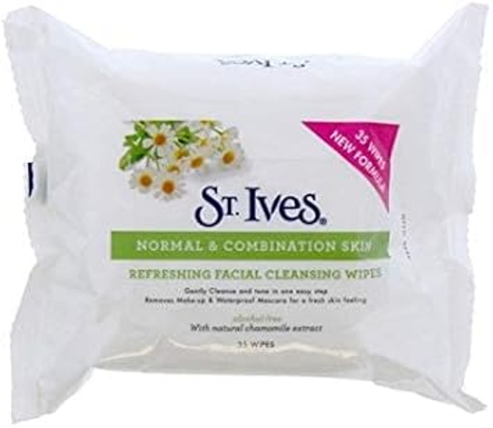 St Ives Refreshing Facial Cleansing Wipes - 35 Wipes