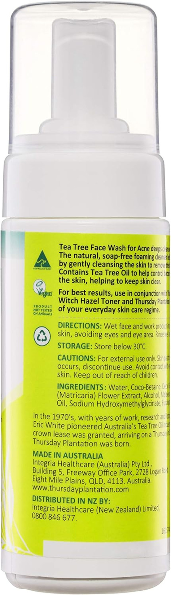 Thursday Plantation Tea Tree Face Wash for Acne