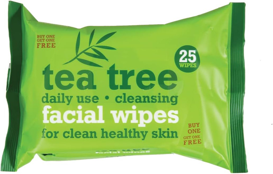 25+25 FREE!!!** Tea Tree Daily Cleansing Facial Wipes For Healthy Clean Skin