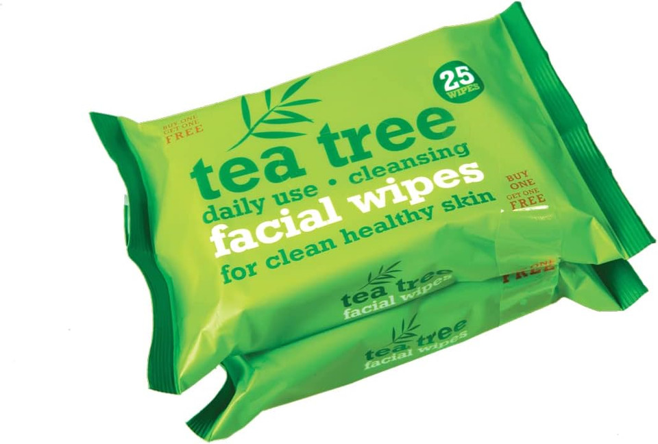 25+25 FREE!!!** Tea Tree Daily Cleansing Facial Wipes For Healthy Clean Skin