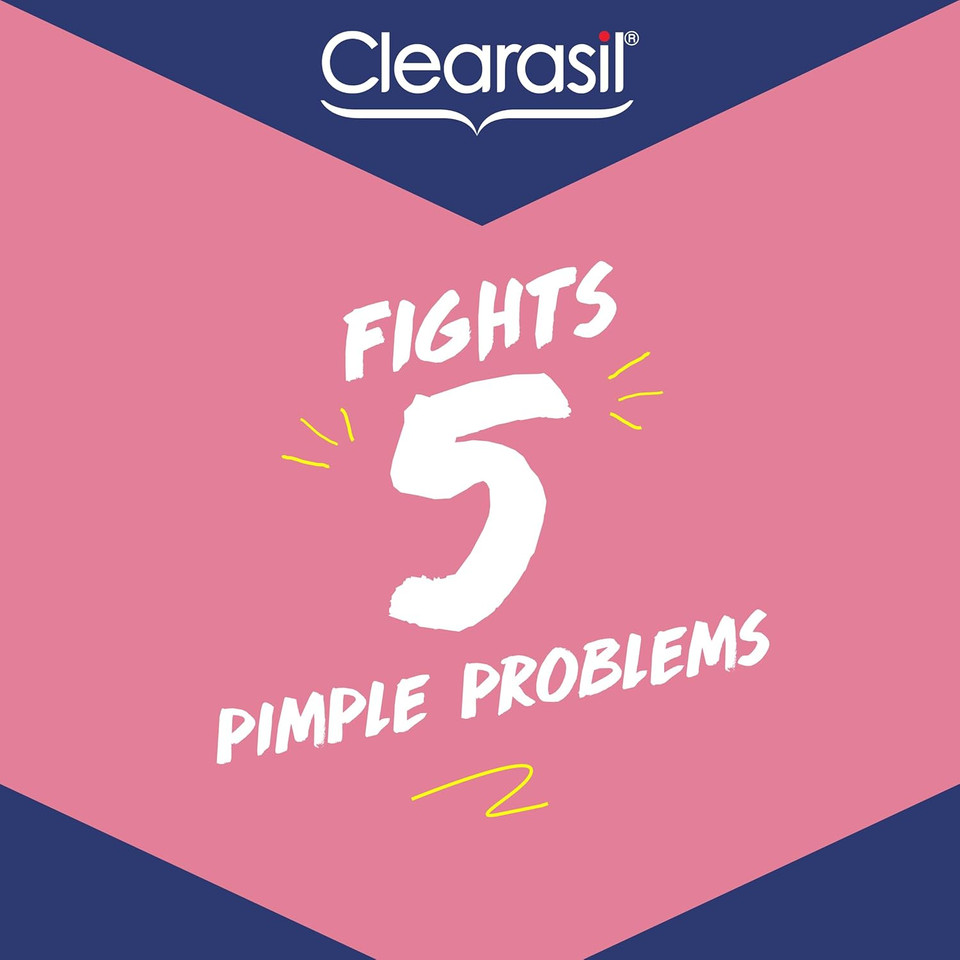 Clearasil 5 In 1 Action S Cleansing Face Wash for acne prone skin to unclog pores and everyday prevention of acne
