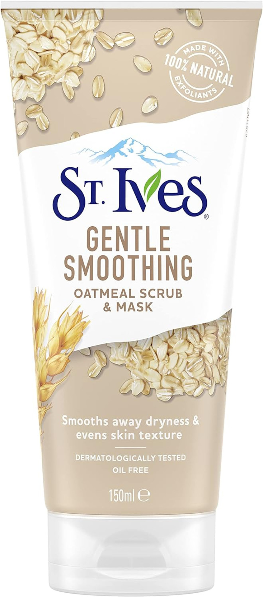 ST. Ives 150ml Gentle Smoothing Oatmeal Scrub & Mask, 150 ml (Pack of 1)