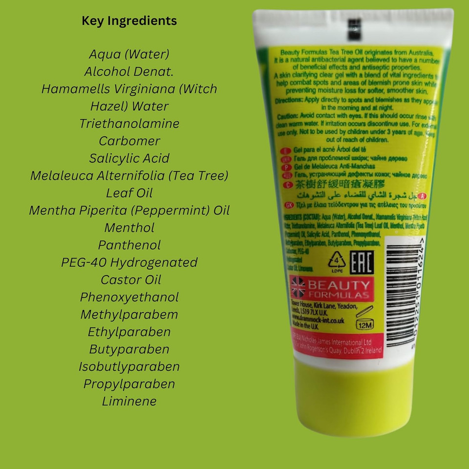 Australian Tea Tree Skin Clarifying Blemish Gel - 30ml (3 Pack) - Fast-Acting Acne Control Treatment for Clear Skin - Natural Anti-Blemish Cleanser with Tea Tree Oil