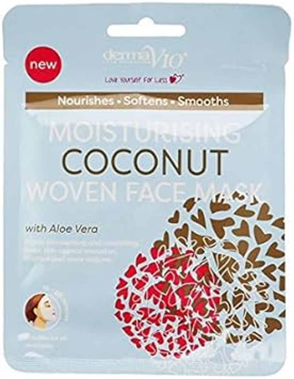Derma V10 Face Mask Moisturising Coconut