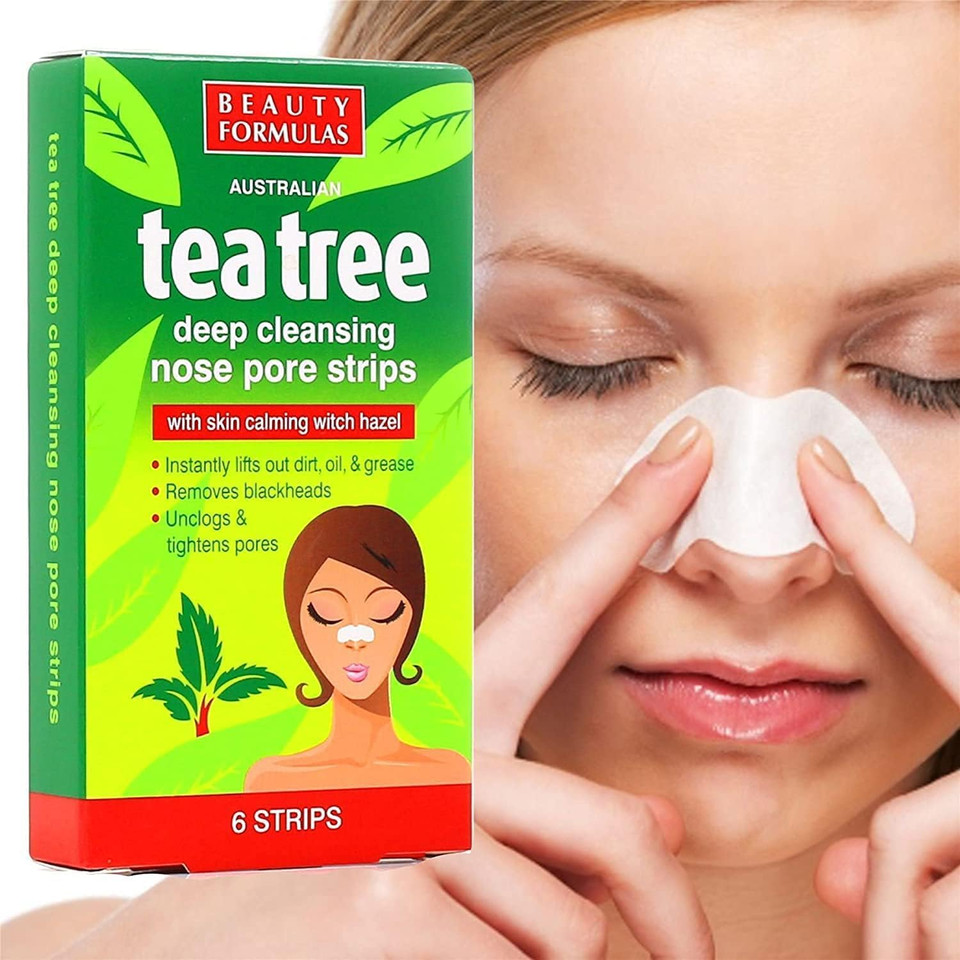 18x Australian Tea Tree & Witch Hazel Nose Strips | Deep Cleansing Pore Strips for Blackhead Removal | Unclogs Pores | Tightens Skin | Oil Control | Purifying Nose Patches for Clearer Smoother Skin 18x Australian Tea Tree & Witch Hazel Nose Strips | Deep Cleansing Pore Strips for Blackhead Removal | Unclogs Pores | Tightens Skin | Oil Control | Purifying Nose Patches for Clearer Smoother Skin