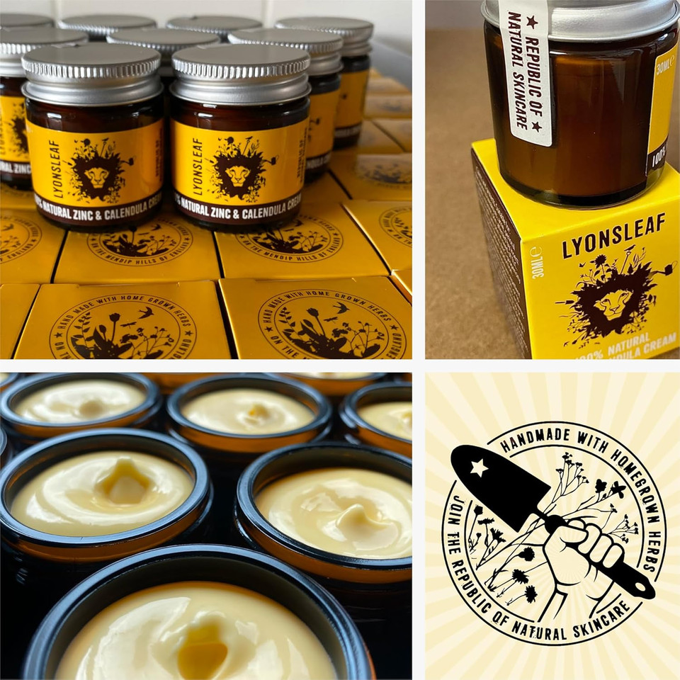 Zinc and Calendula Cream 100% Natural - for Spots, Blemishes, breakouts, rashes, Acne, perioral Dermatitis, rosacea and Nappy Rash (30ml)