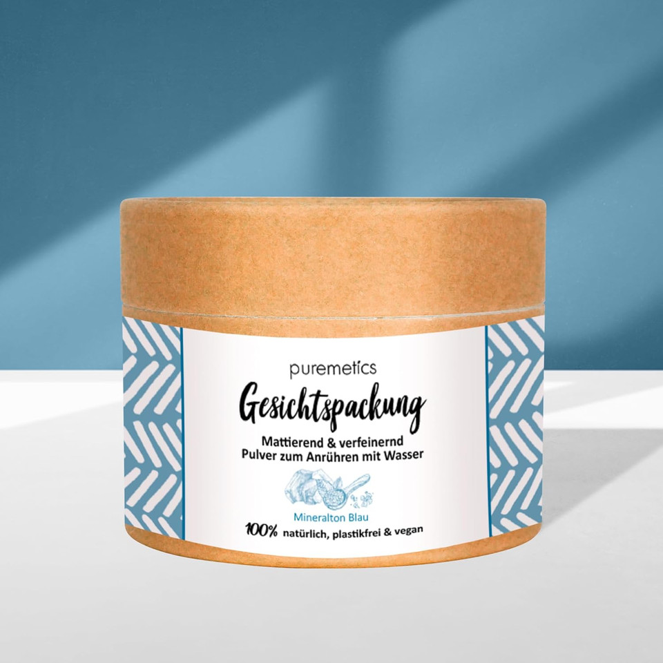 puremetics Mineral Clay Blue Face Pack Mineral Clay Mask Face Mask with Minerals