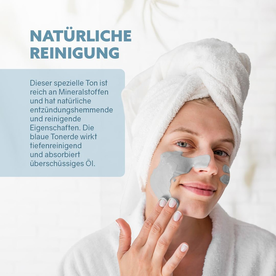 puremetics Mineral Clay Blue Face Pack Mineral Clay Mask Face Mask with Minerals