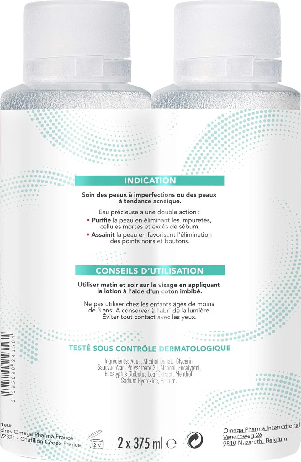 Eau Précieuse Clearskin Purifying Lotion 2 x 375ml