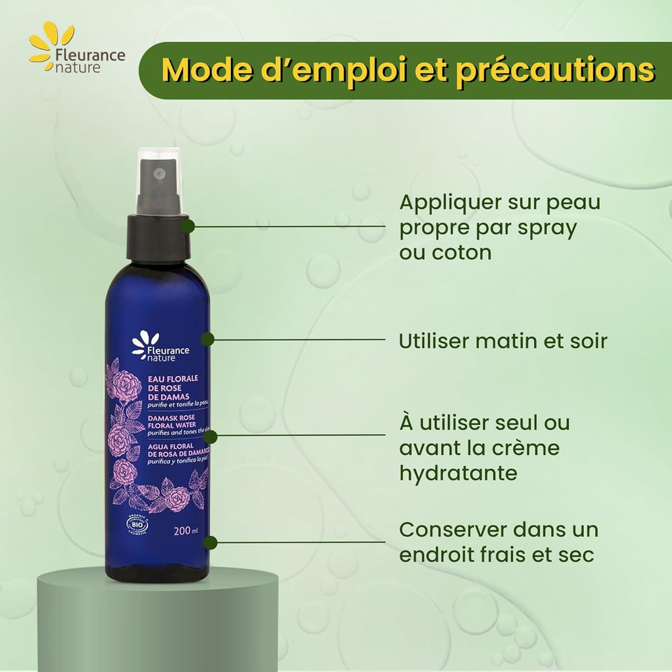 Organic Damask Rose Floral Water 200 ml