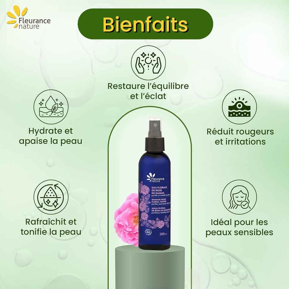 Organic Damask Rose Floral Water 200 ml