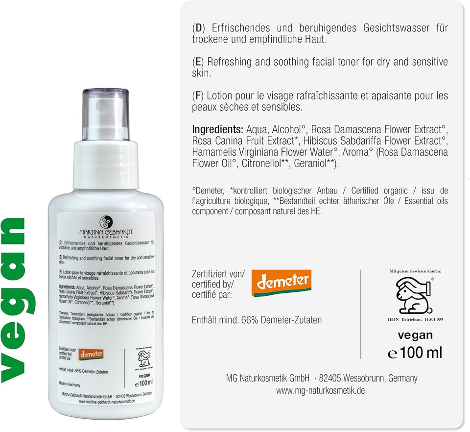 Martina Gebhardt Rose Tonic 100 ml