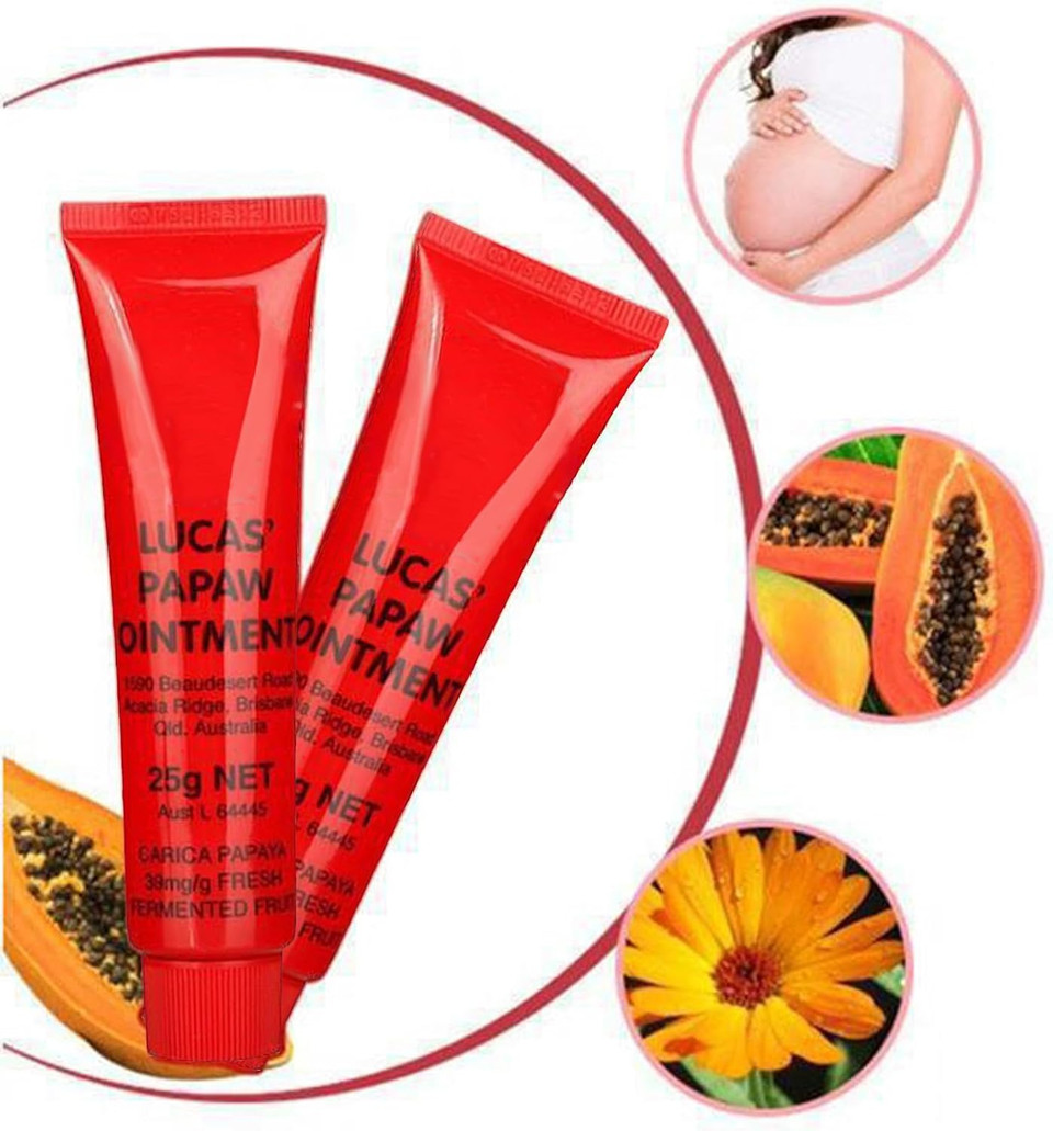 Lucas Papaw Ointment, Natural Pawpaw Cream for Smoothing and Soothing, Lip Balm for Skin, Lips, Hands and Cuts (1 Piece)