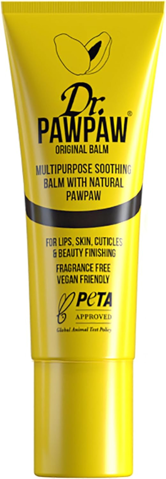 Dr PAWPAW Original Balm for Lips, Skin, Hair, Nails and Cuticles, 1 x 10ml Dr PAWPAW Original Balm for Lips, Skin, Hair, Nails and Cuticles, 1 x 10ml