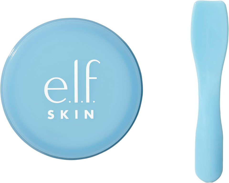 e.l.f. Skin Holy Hydration! Lip Mask, Hydrating Leave-on Mask For Soft & Smooth Lips, Enriched With Hyaluronic Acid, Powder Blue