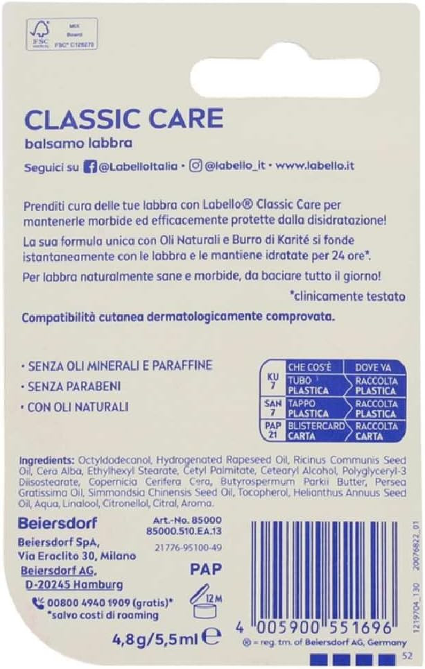 Labello Classic Lip Stick 4.8g