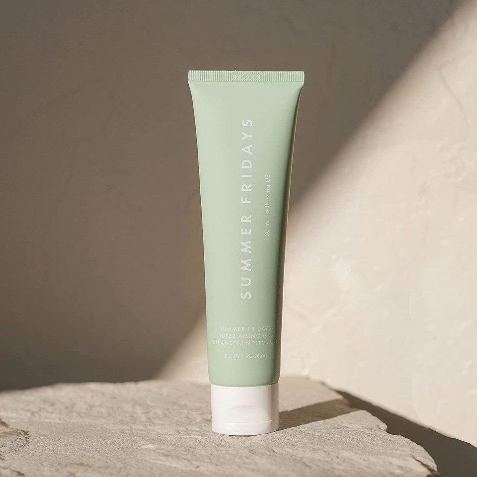 Summer Fridays - Jet Lag Mask, Hydrating, Nourishing Face Mask With Antioxidants (2.25 Oz - Full Size) + Super Amino Gel Cleanser - Vitamin E, Vegan - Gentle, Daily Face Wash - All Skin Types (5 Oz)
