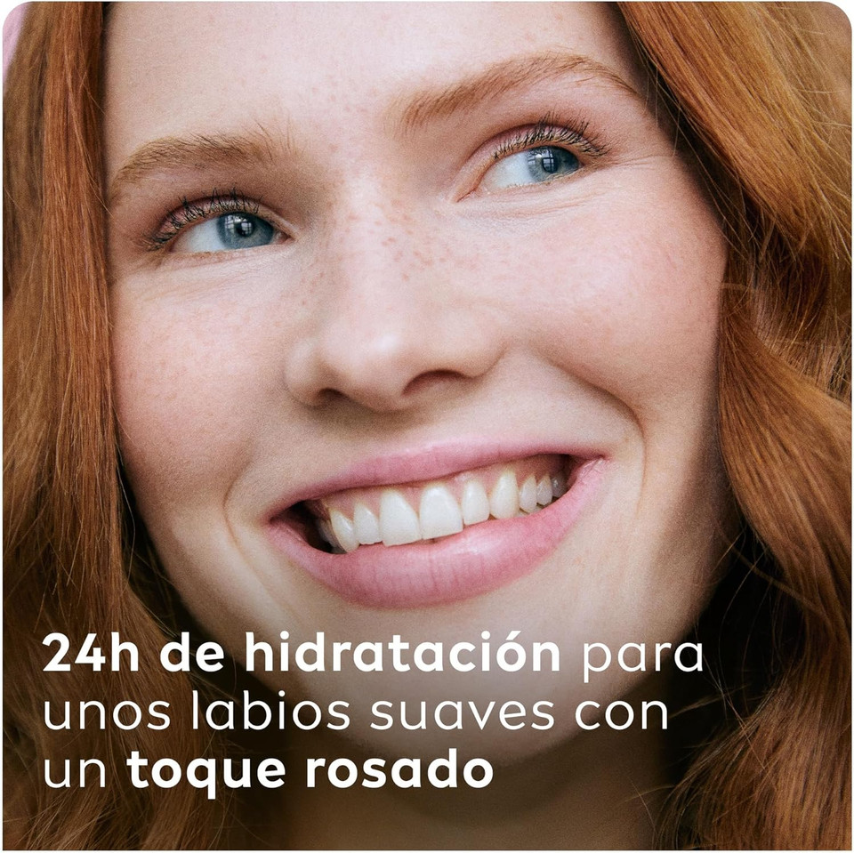 Liposan Soft Rosé (1 x 4.8 g), Lip Balm Pink, Cocoa for Gentle, Radiant Shine, Moisturising Balm for Silky and Hydrated Lips