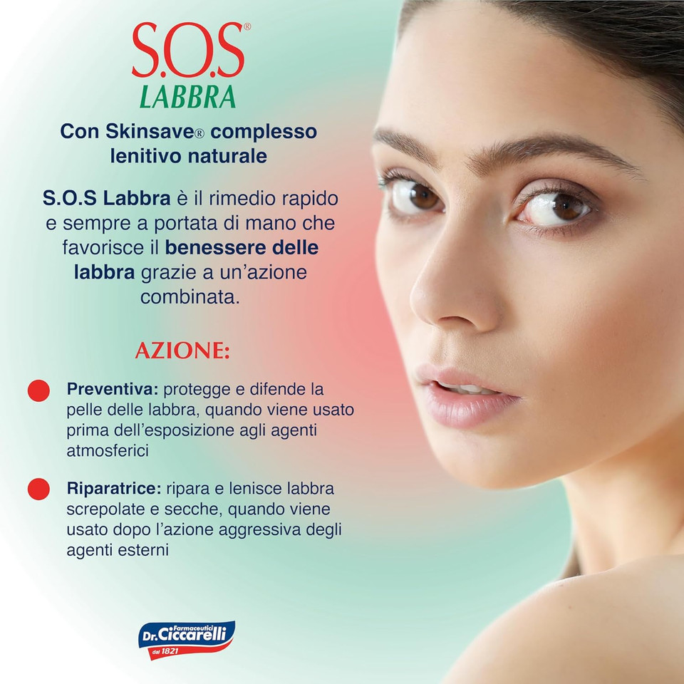 S.O.S Dr. Ciccarelli Lip Balm, 5.5 ml