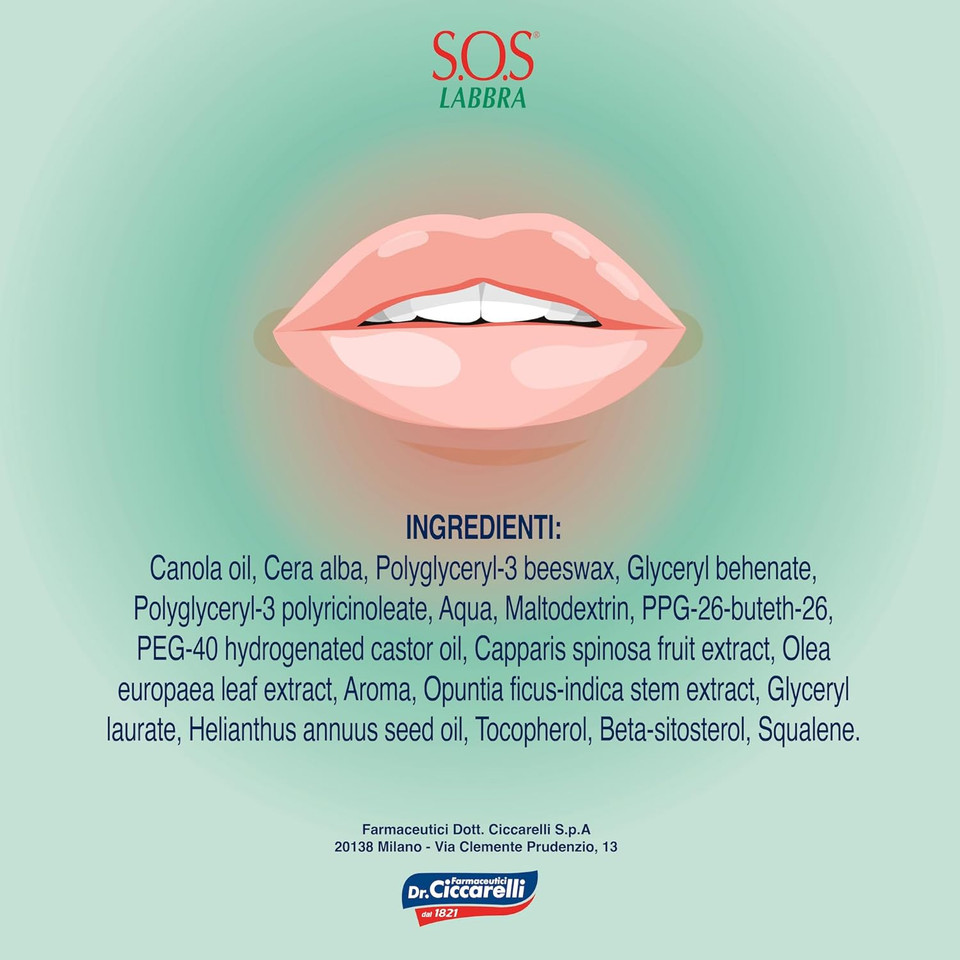 S.O.S Dr. Ciccarelli Lip Balm, 5.5 ml