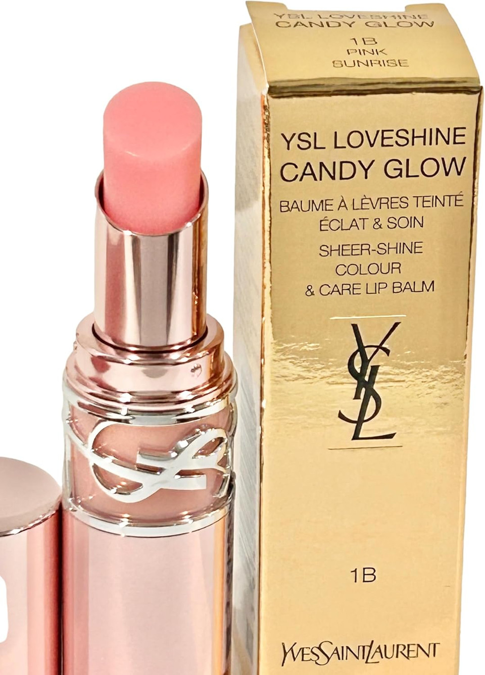 Loveshine Candy Glow Lip Balm - 1B Pink Sunrise by Yves Saint Laurent for Women - 0.1 oz