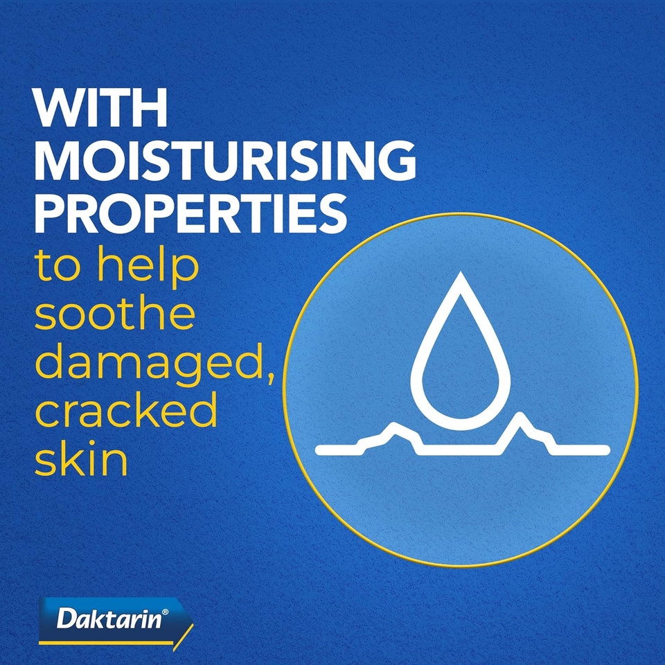Daktarin Aktiv Cream (1x 30g), Help Treat your Athelete's Foot with Fungus Foot Treatment, Suitable for Cracked and Itchy Skin