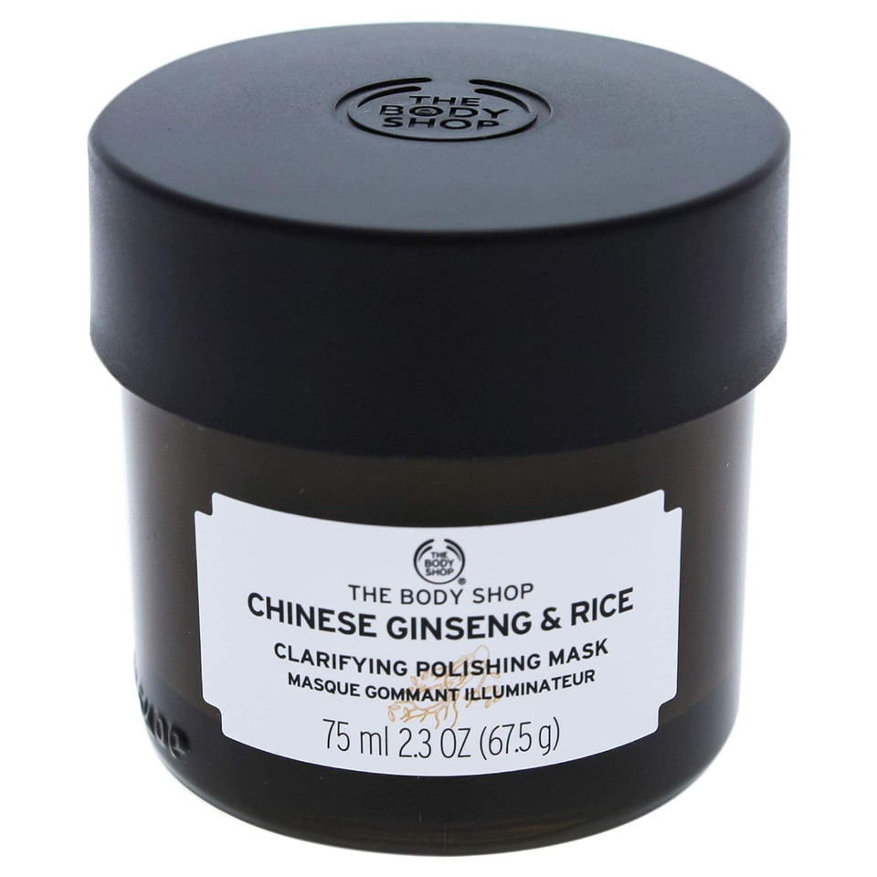 The Body Shop Chinese Ginseng & Rice Clarifying Polishing Mask, 2.5 Oz