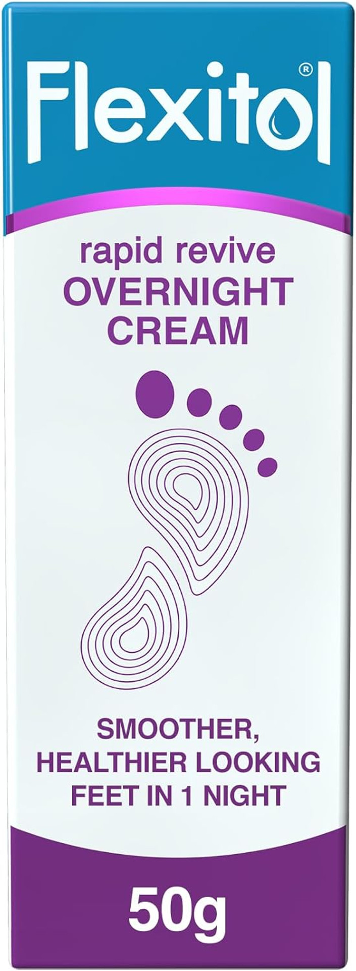 Flexitol Rapid Revive Overnight Foot Cream - 30 Percent Urea for Extremely Dry, Hard, Rough Skin on Feet - Results in 1 Night - Clinically Proven Foot Care - High Urea - Suitable for Diabetics. 50g Flexitol Rapid Revive Overnight Foot Cream - 30 Percent Urea for Extremely Dry, Hard, Rough Skin on Feet - Results in 1 Night - Clinically Proven Foot Care - High Urea - Suitable for Diabetics. 50g