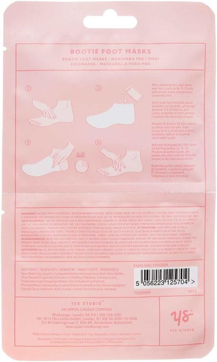 Let's Play Footsie Nourish + Protect Bootie Foot Mask 2x 25ml Yes Studio