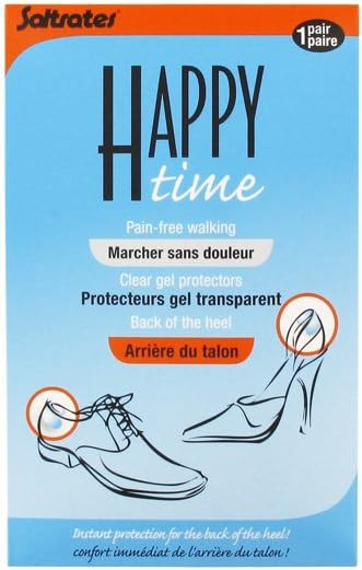Saltrates Happy Time Arrière du Talon - Protecteurs Gel Transparent