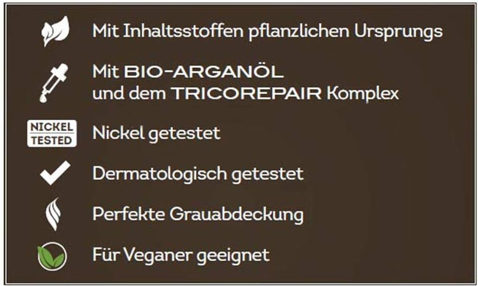 BIOKAP RAPID Permanent Hair Colour 5.05 Hazelnut Brown Only 10 Minutes Reaction Time Organic Argan Oil TricoREPAIR Complex Vegan Optimal Grey Coverage Up to 80% Natural Ingredients