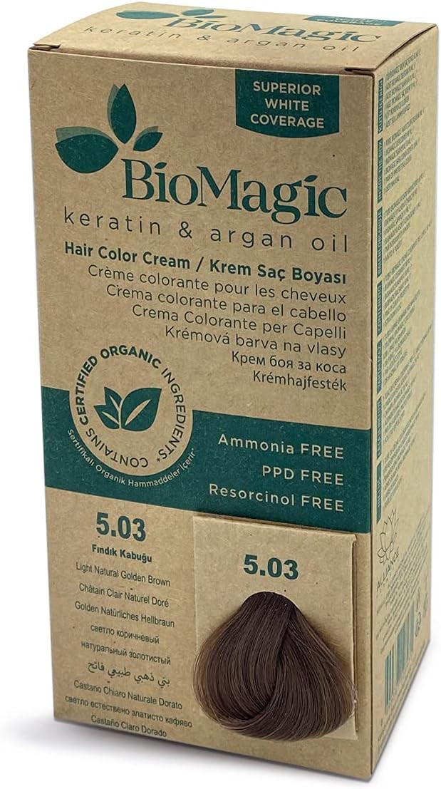 BIOMAGIC Hair Colour 5/03 Light Natural Golden Brown
