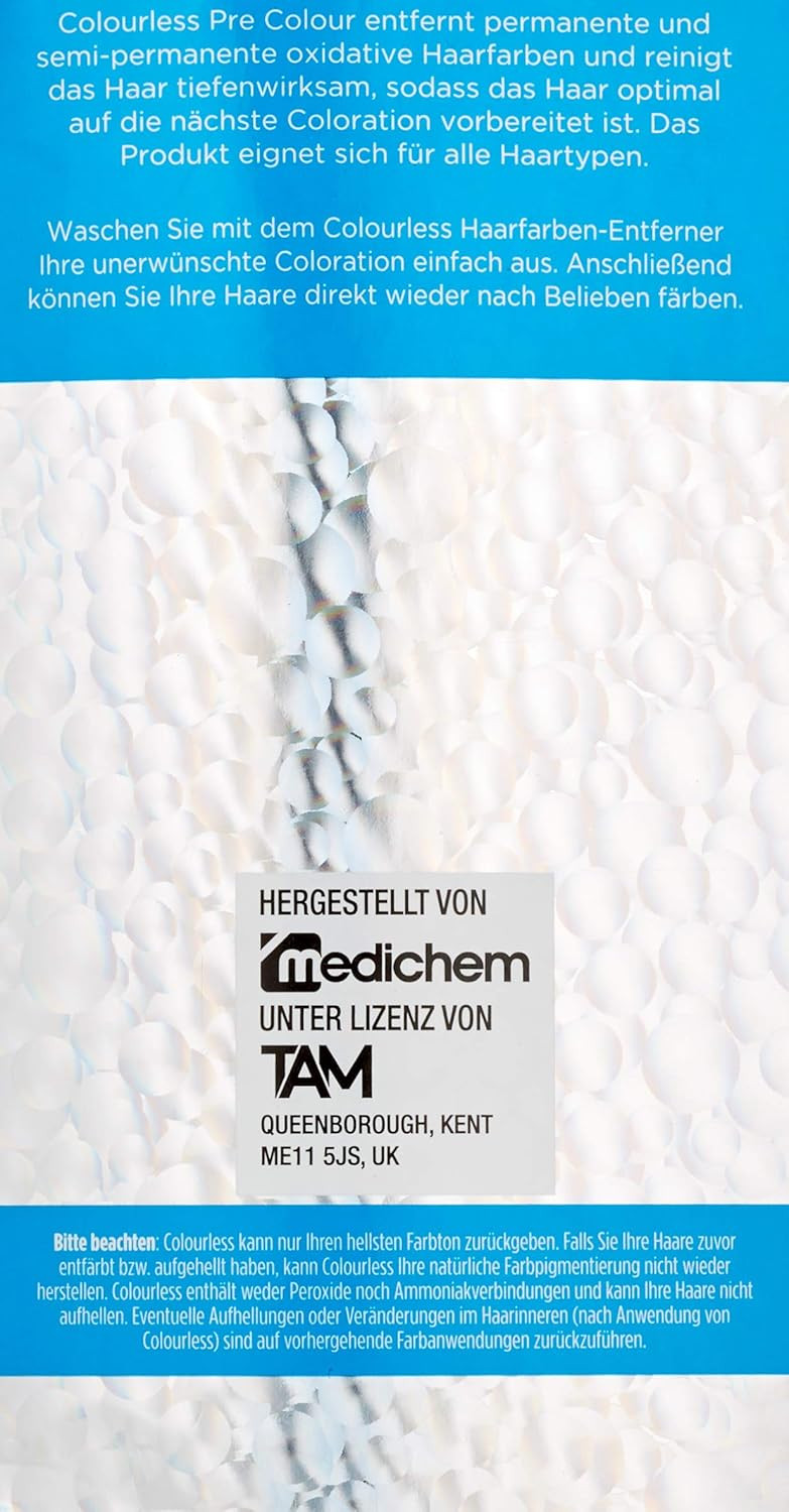 Colourless Hair Dye Remover Pre-Colour, Pack of 1