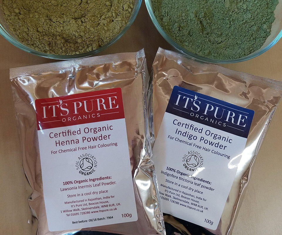 Soil Association Certified Organic Henna 500g & Organic Indigo 500g