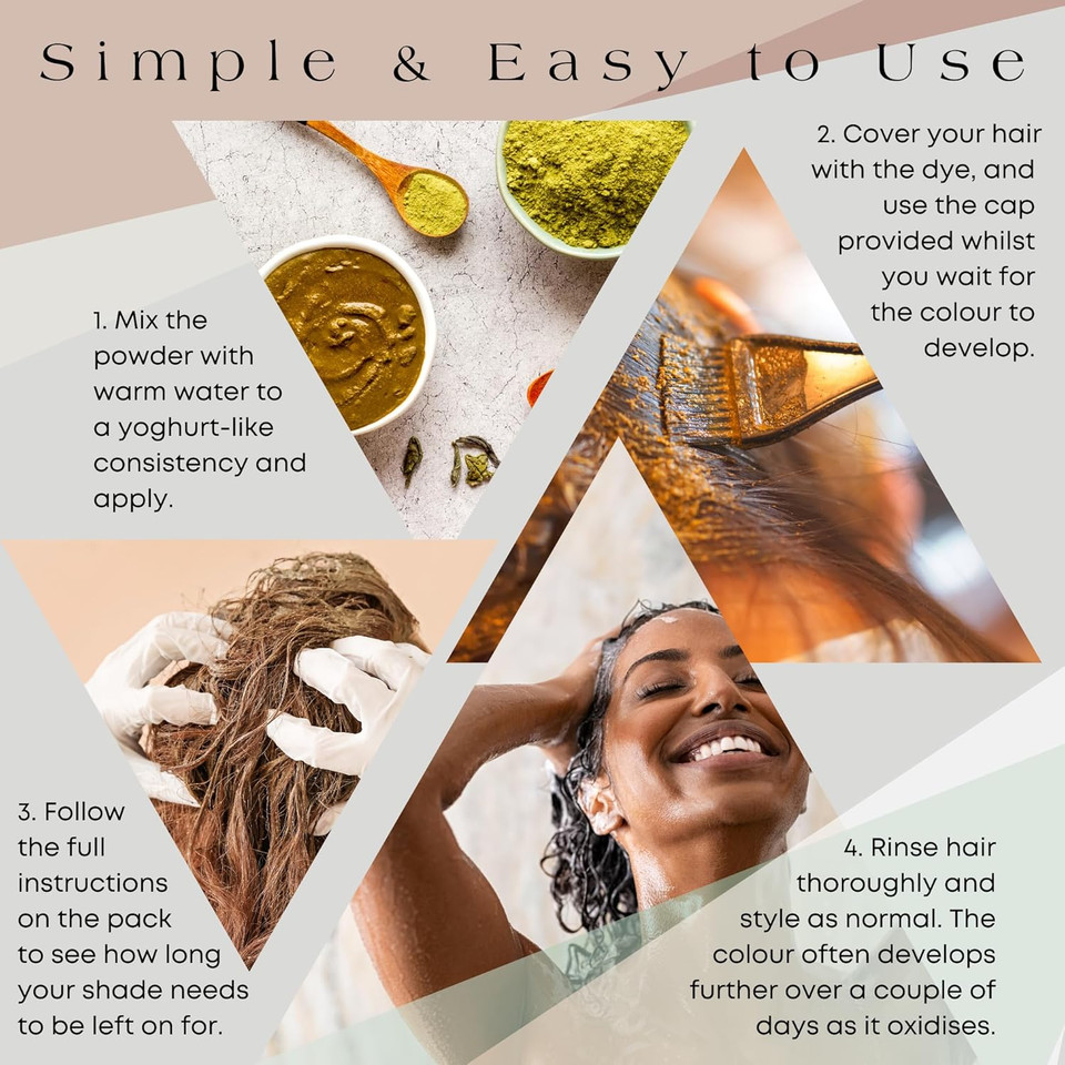 It's Pure Organic Henna Hair Dye in Henna Red | Permanent 100% Natural, Vegan, & Gluten Free | PPD Free Hair Dye, Ammonia Free, Resorcinol Free, & Peroxide Free | Volumising & Strengthening |