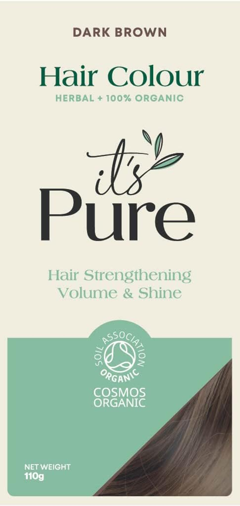 It's Pure Organic Henna Hair Dye in Strawberry Blonde | 100% Natural, Vegan, & Gluten Free | PPD Free Hair Dye, Ammonia Free, Resorcinol Free & Peroxide Free | Volumising, Strengthening & Revitalising