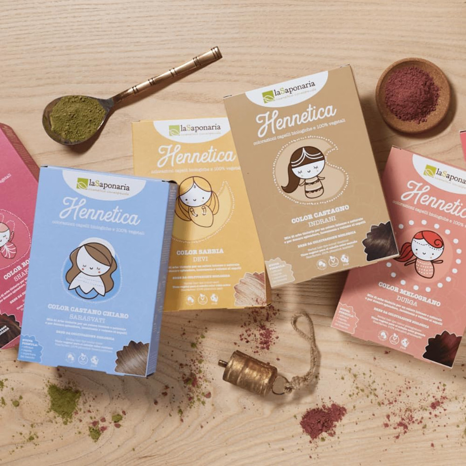 La Saponaria Vegetable Hair Colour Indrani Chestnut 100g