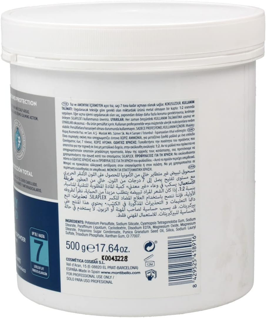 Montibello MONTIBELLO PLATIBLANC ADVANCED SILKY BLOND 500 gr