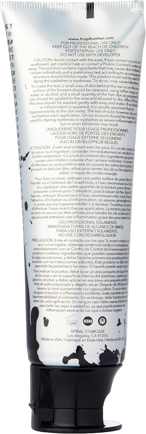 Pulp Riot Semi-Permanent Hair Color for Unisex, Jam Violet, 4 Ounce'