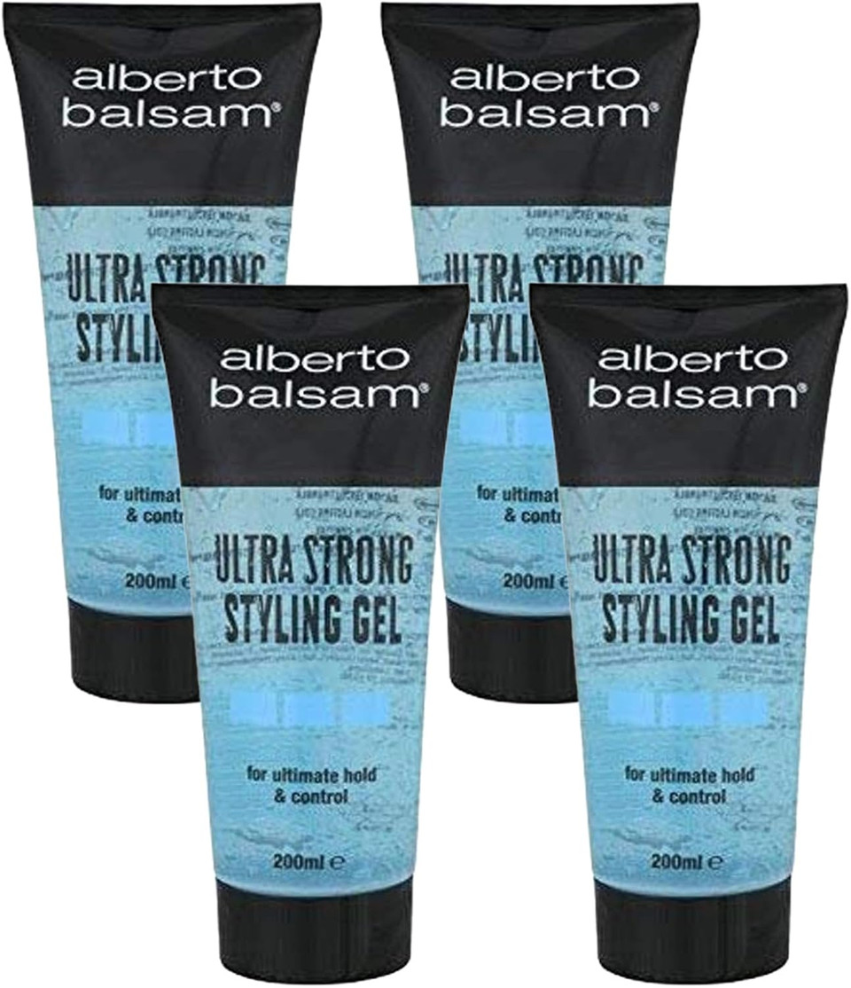 Alberto Balsam Ultra Strong Gel, 200 ml (Pack of 4)