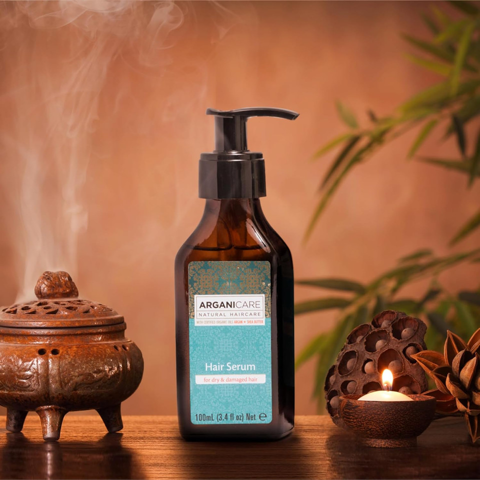 Arganicare | Argan Range | REPAIR SERUM | Organic Argan Oil | Dry and Damaged Hair | Long Lasting Protection | Reduce Breakage | Brings Shine, Strength & Softness | 100ml Arganicare | Argan Range | REPAIR SERUM | Organic Argan Oil | Dry and Damaged Hair | Long Lasting Protection | Reduce Breakage | Brings Shine, Strength & Softness | 100ml