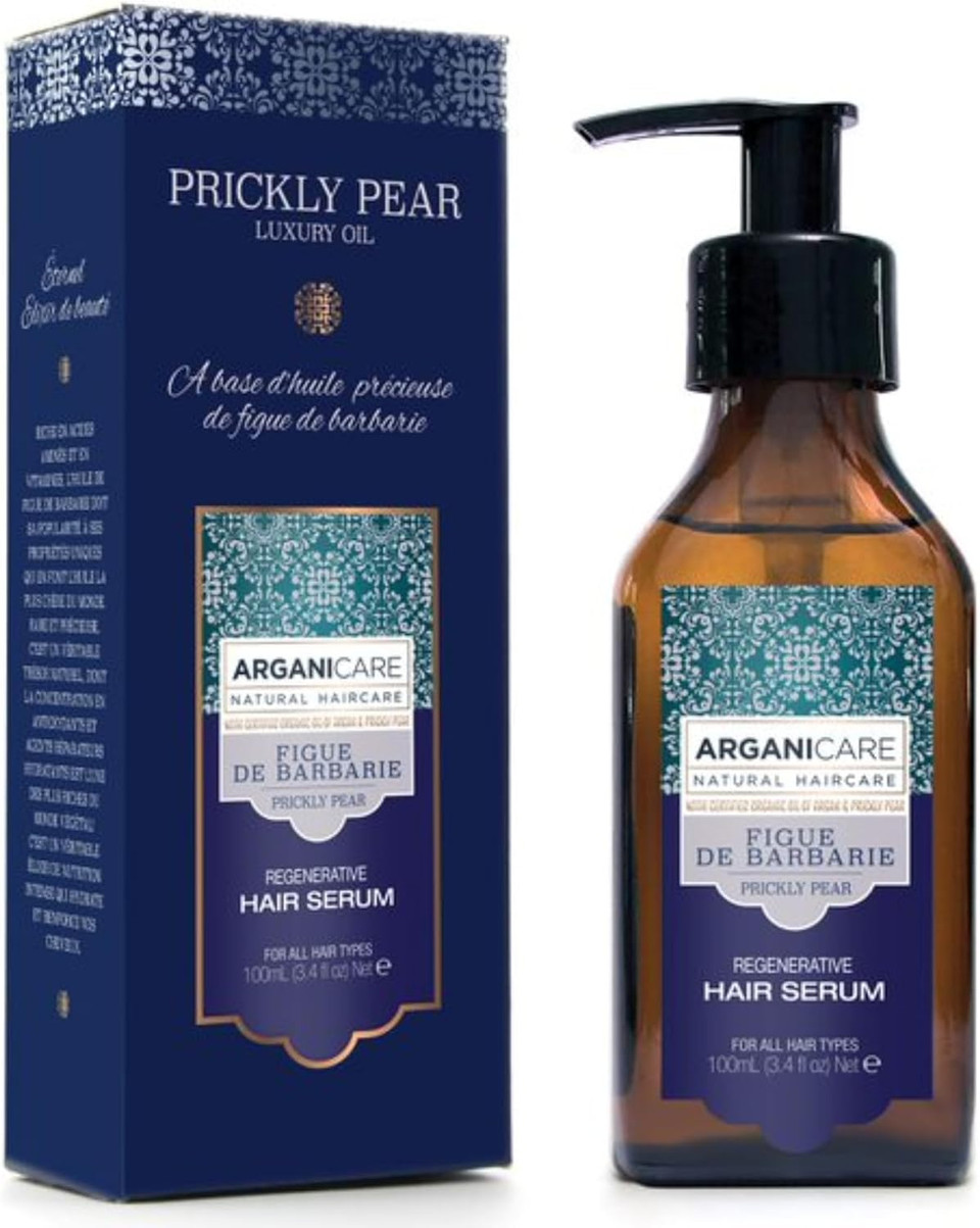 ARGANICARE | Regenerating Serum with Prickly Pear and Vitamin E | For Dull and Dry Hair | Hydrates & Protects | Hair Care Treatment | 100ml ARGANICARE | Regenerating Serum with Prickly Pear and Vitamin E | For Dull and Dry Hair | Hydrates & Protects | Hair Care Treatment | 100ml
