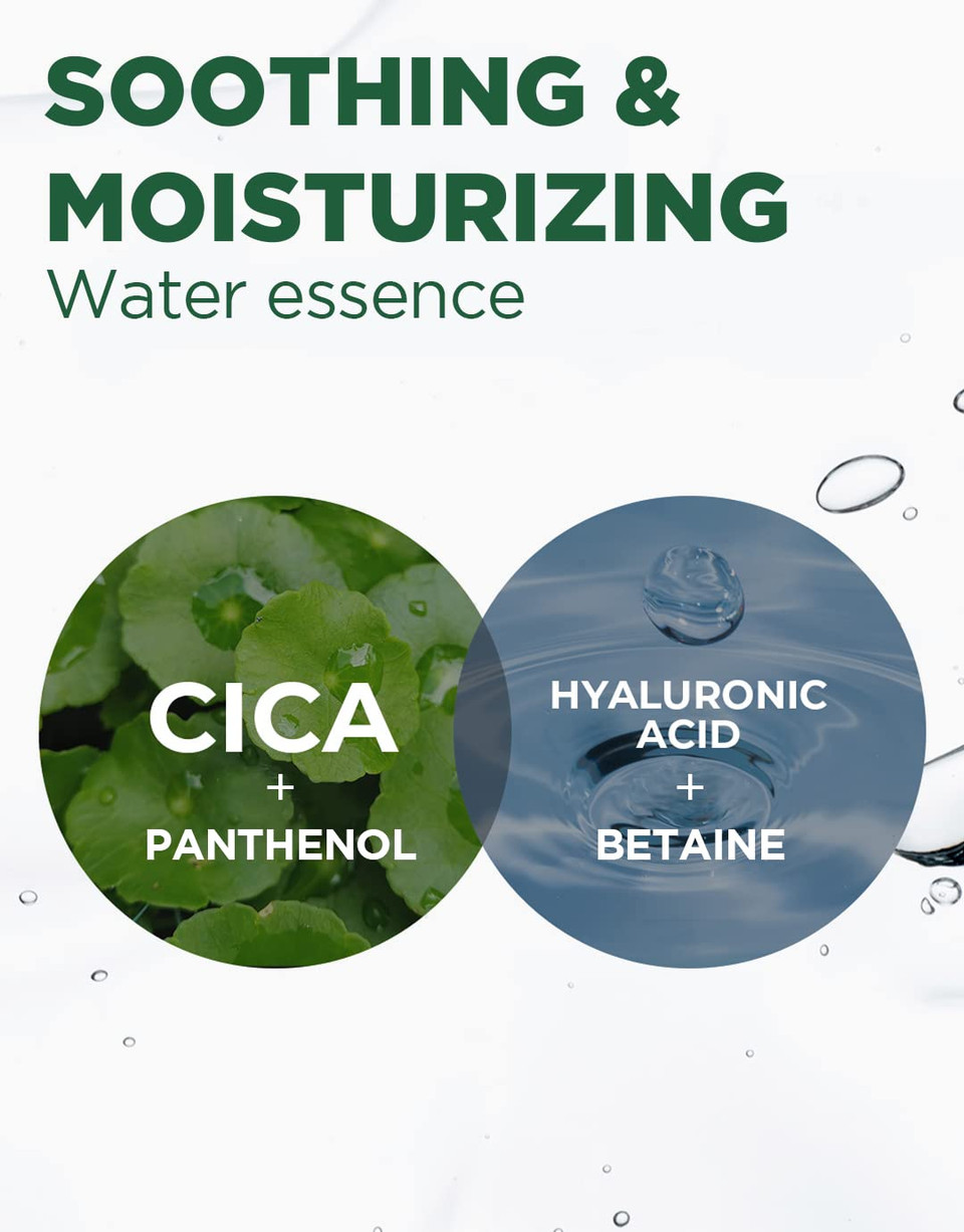 Thesaem Cica Soothing Mask 30Ea - Daily Calming Facial Mask Sheet - Centella Asiatica, Hyaluronic Acid, And Panthenol - Moisturizing Essence With Vegan Sheet - Korean Skincare