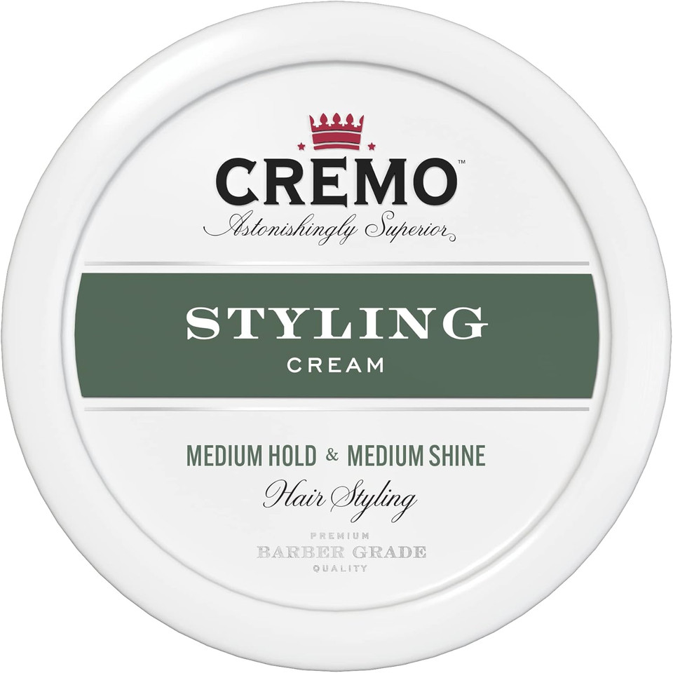 CREMO - Barber Grade Hair Styling Cream For Men - Medium Hold & Medium Shine - 113g