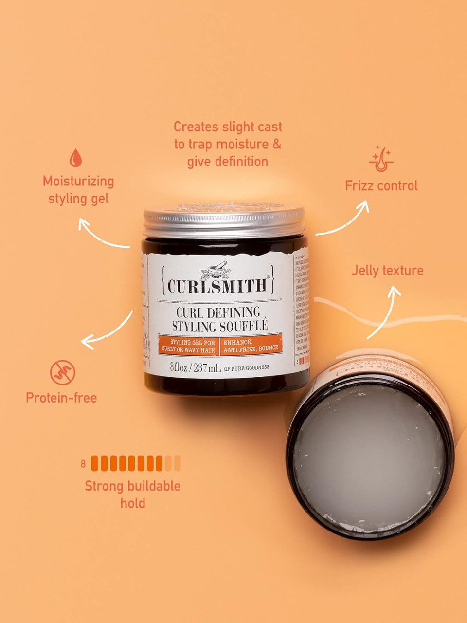 Curlsmith Curl Defining Styling Soufflé - Vegan Medium Hold Styling Gel for Wavy, Curly and Kinky Hair (59ml) Curlsmith Curl Defining Styling Soufflé - Vegan Medium Hold Styling Gel for Wavy, Curly and Kinky Hair (59ml)